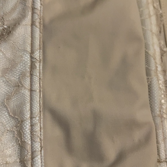 Maidenform Nude XL Hook and Eye Lace Floral Corset - Picture 8 of 9